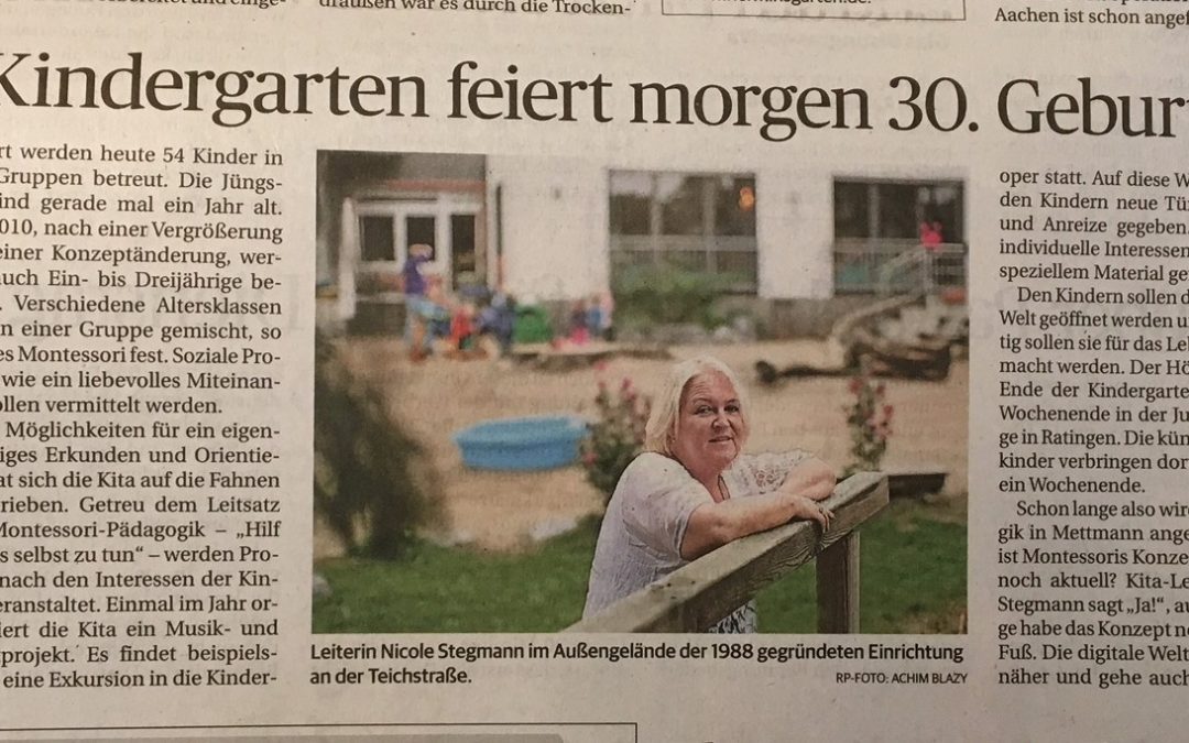 Die Rheinische Post bericht über unser Jubiläum