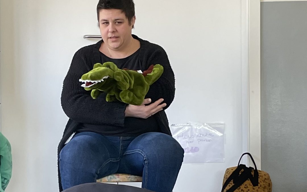 Zahnputzkrokodil
